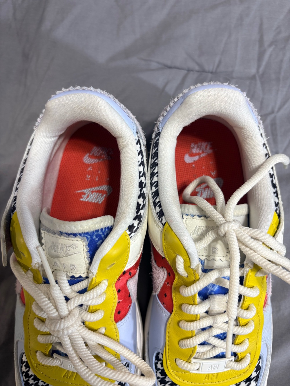Nike Women's Air Force 1 Shadow Patchwork Multicolor DM 8076100 Low Top Sz 8.5 - Picture 5 of 11
